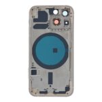 APPLE iPhone 13 Mini - Back battery door cover middle frame housing with small parts White OEM