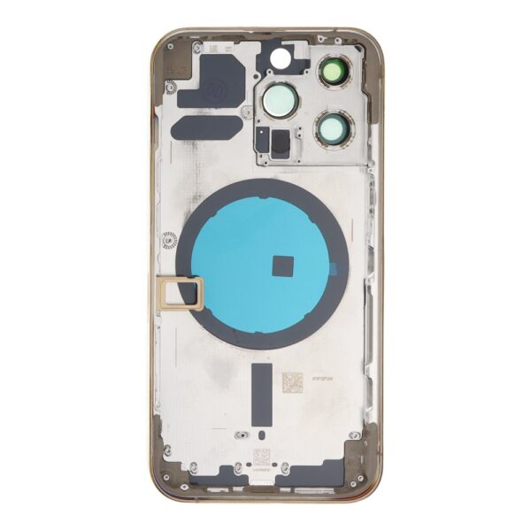 APPLE iPhone 13 Pro - Back battery door cover middle frame housing with small parts Gold OEM