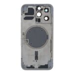 APPLE iPhone 13 Pro - Back battery door cover middle frame housing with small parts White OEM