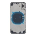 APPLE iPhone X - Back battery door cover middle frame housing with small parts White HQ