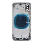 APPLE iPhone XS - Back battery door cover middle frame housing with small parts White HQ