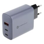 Forcell F-Energy Travel Charger with 2x USB C and USB A sockets - 4A 65W with PD and Quick Charge 4.0 function