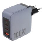 Forcell F-Energy Travel Charger with 3x USB C and USB A sockets - 100W with PD and Quick Charge 4.0 function