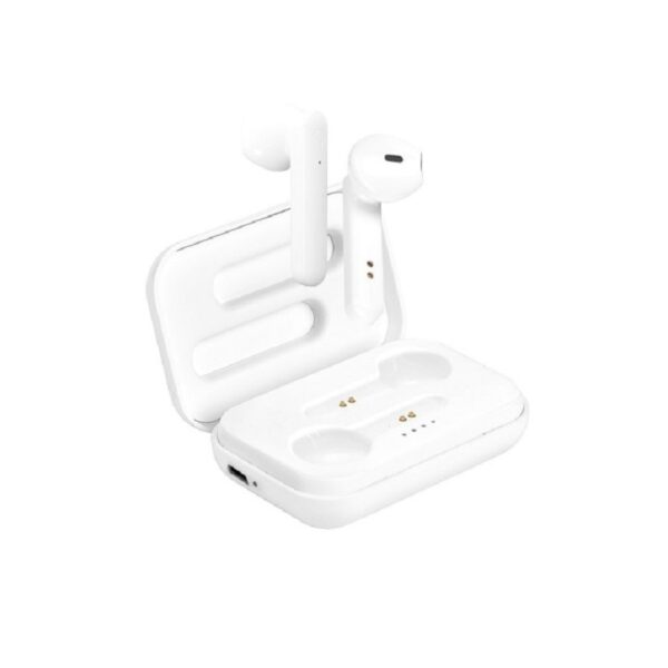 Puro White Bluetooth Stereo Earphones 5.0 True Wireless  with charging case White