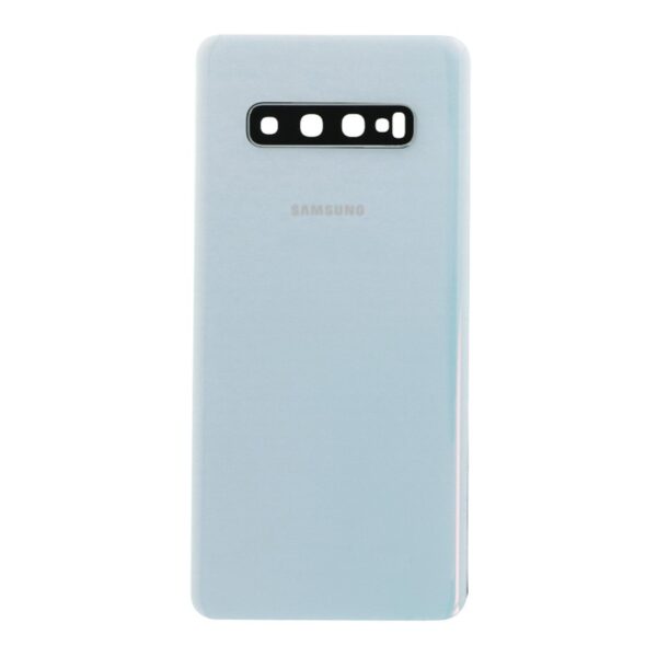 SAMSUNG G975 Galaxy S10 Plus - Battery cover + Camera Lens White OEM
