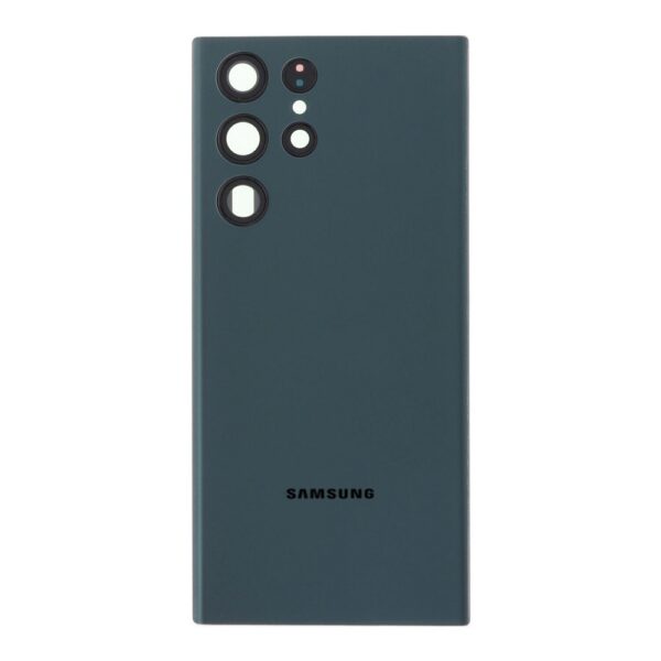 SAMSUNG S908B Galaxy S22 Ultra - Battery cover + Adhesive + Camera Lens Green High Quality