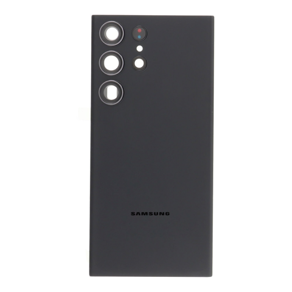 SAMSUNG S918B Galaxy S23 Ultra - Battery cover + Adhesive + Camera Lens Black OEM