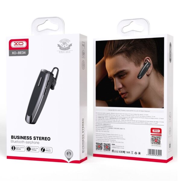 XO - BE34 Earbud Bluetooth Handsfree Black