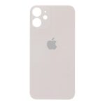 APPLE iPhone 12 Mini - Battery cover + Adhesive Large Hole White OEM