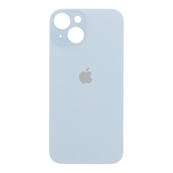 APPLE iPhone 15 - Battery cover + Adhesive Large Hole Blue High Quality