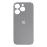 APPLE iPhone 15 Pro Max - Battery Cover + Adhesive Large Hole Black Titanium HQ
