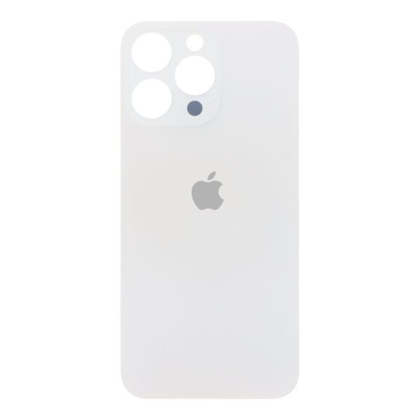 APPLE iPhone 15 Pro Max - Battery Cover + Adhesive Large Hole White Titanium HQ