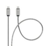 FORCELL cable Type C to Type C QC4.0 5A/20V PD 100W E-mark Metal C239 1m silver