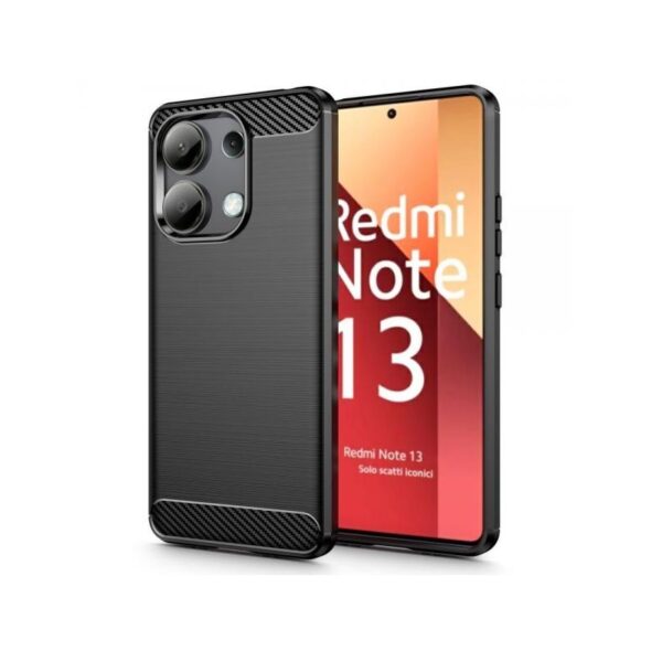 XIAOMI Redmi Note 13 4G - ΘΗΚΗ ΣΙΛΙΚΟΝΗΣ CARBON ΜΑΥΡΗ