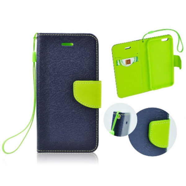 XIAOMI Redmi Note 13 Pro 4G - ΘΗΚΗ NETONE FANCY DIARY BOOK STYLE ΠΟΡΤΟΦΟΛΙ ΜΠΛΕ - LIME