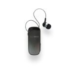 Egoboo Clip+Go In-ear Bluetooth Handsfree Ακουστικό Retractable Black