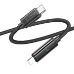 HOCO - U127 DATA CABLE Type C to Lightning PD 2,4A 27W 1,2M Black