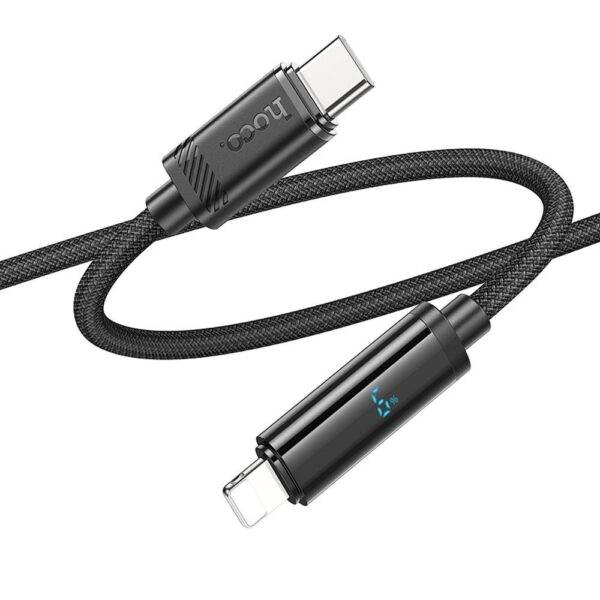 HOCO - U127 DATA CABLE Type C to Lightning PD 2,4A 27W 1,2M Black