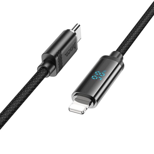 HOCO - U127 DATA CABLE Type C to Lightning PD 2,4A 27W 1,2M Black