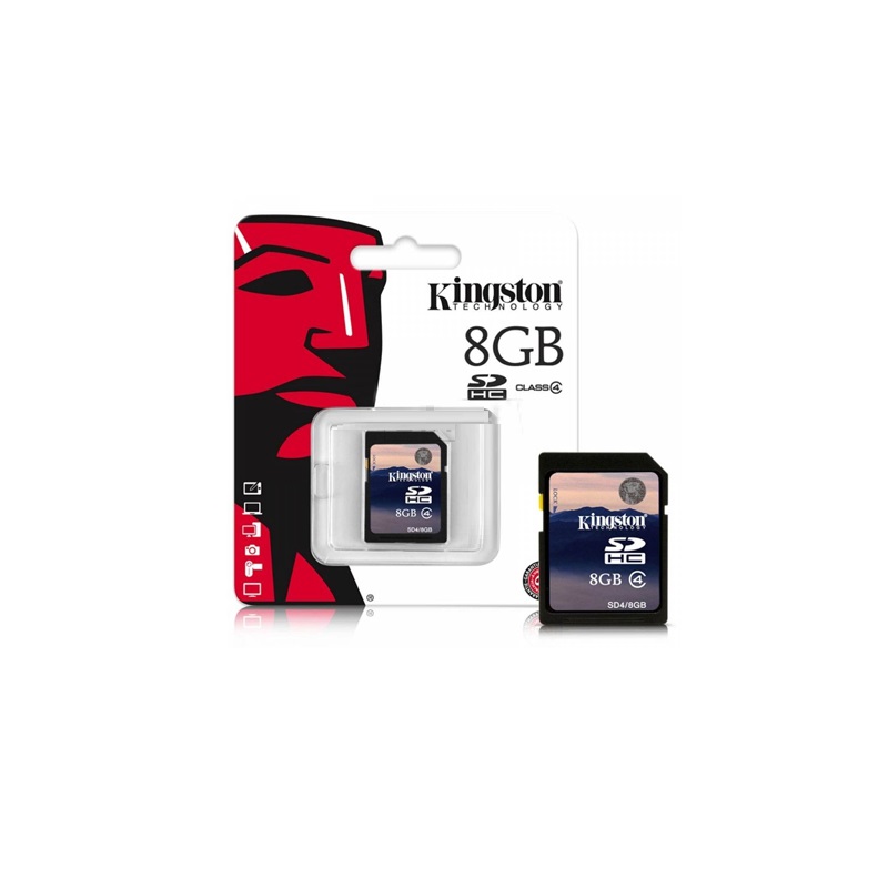 Kingston 8GB Class 4 SDHC Flash Memory Card