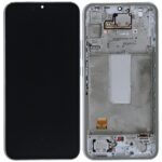 SAMSUNG A346B Galaxy A34 5G - LCD - Complete front + Touch Silver Original Service Pack