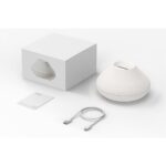 Colorful flame aromatherapy machine / humidifier / diffuser Art Deco model YMX 130 white