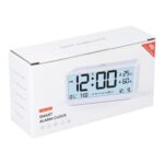 Electronic desk clock with weather station, Black MK8001
