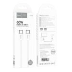 HOCO - X104 cable Type C to Type C PD QC3.0 3A 60W 1m white