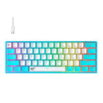 Havit KB877L - Gaming Ενσύρματο πληκτρολόγιο Blue White