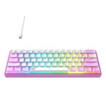 Havit KB877L - Gaming Ενσύρματο πληκτρολόγιο Purple White