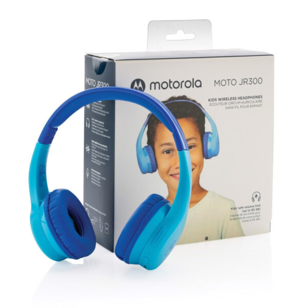 Motorola Moto JR300 BL Μπλε ασύρματα on ear Bluetooth παιδικά ακουστικά με splitter