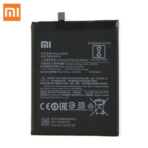 XIAOMI Mi A2 - ORIGINAL BATTERY Mi A2 3010mAh Service Pack