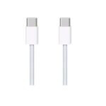 Apple Braided Woven USB 2.0 Cable USB-C male - USB-C Λευκό 1m Bulk (MQKJ3ZM/A)