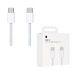 Apple Braided Woven USB 2.0 Cable USB-C male - USB-C Λευκό 1m (MQKJ3ZM/A)