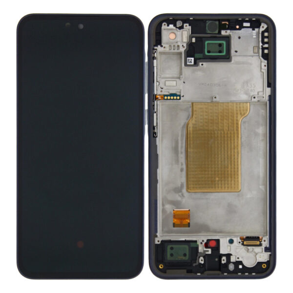 SAMSUNG A356B Galaxy A35 5G - LCD - Complete front + Touch Black Original Service Pack