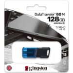 Kingston DataTraveler 80Μ 128GB USB 3.2 Stick με σύνδεση USB-C Μαύρο