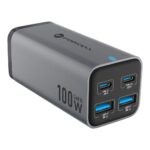 FORCELL GaN III VT-51 desktop charger 2 x Type C + 2 x USB A PD QC4.0 SFC2.0 5A 100W gray