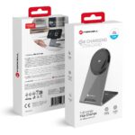 FORCELL Flip Charge Qi2 15W wireless charger compatible with MagSafe silver