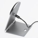 FORCELL Flip Charge Qi2 15W wireless charger compatible with MagSafe silver
