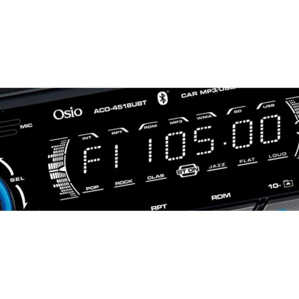 Osio Ηχοσύστημα αυτοκινήτου με Bluetooth, USB κάρτα SD και Aux-In