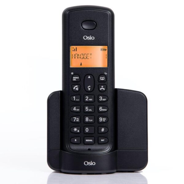 Osio OSD-8910B ΦΩΤΙΖΟΜΕΝΗ ΟΘΟΝΗ Μαύρο (Ελληνικό Μενού) Ασύρματο τηλέφωνο