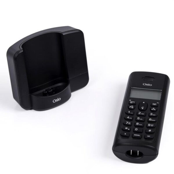 Osio OSD-8910B ΦΩΤΙΖΟΜΕΝΗ ΟΘΟΝΗ Μαύρο (Ελληνικό Μενού) Ασύρματο τηλέφωνο