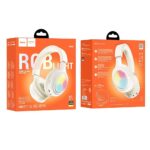 HOCO wireless headphones bluetooth W48 milky white