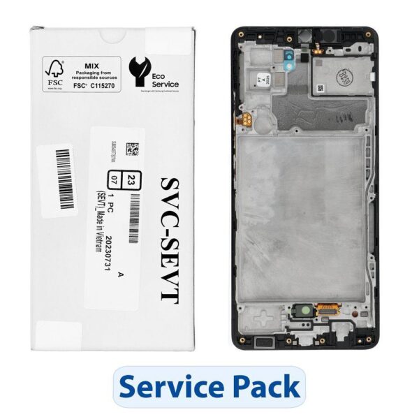 SAMSUNG A426 Galaxy A42 - LCD Complete front Touch Black Original Service Pack