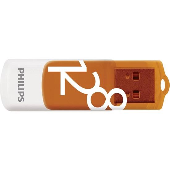 Philips Vivid 128GB USB 2.0 Stick Πορτοκαλί